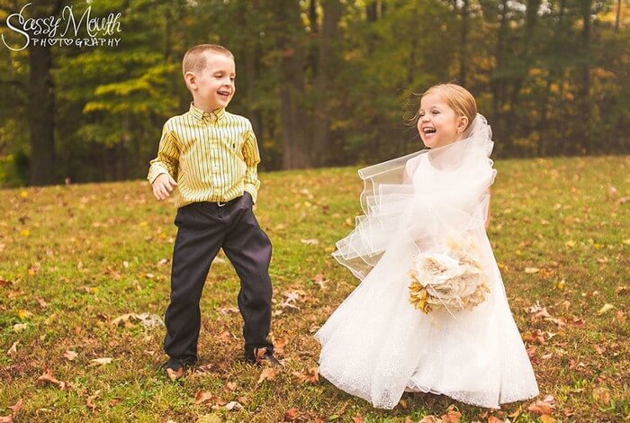 inspiringlife.pt - Menina de 5 anos realiza sonho de "casar" com o seu melhor amigo antes de ser operada ao coração