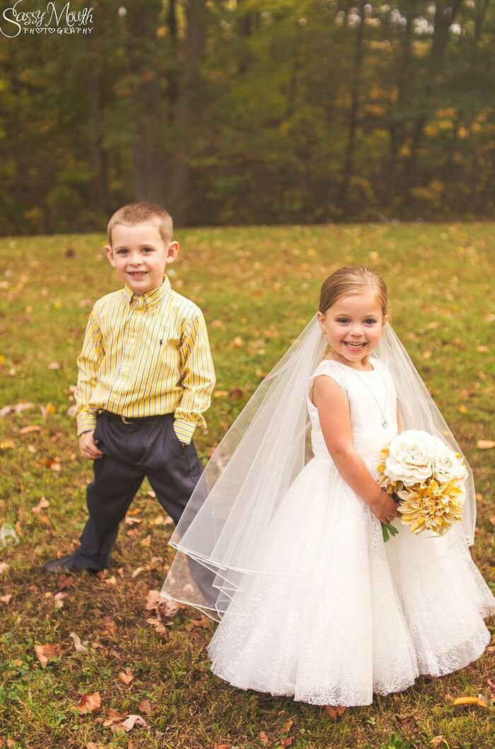 inspiringlife.pt - Menina de 5 anos realiza sonho de "casar" com o seu melhor amigo antes de ser operada ao coração