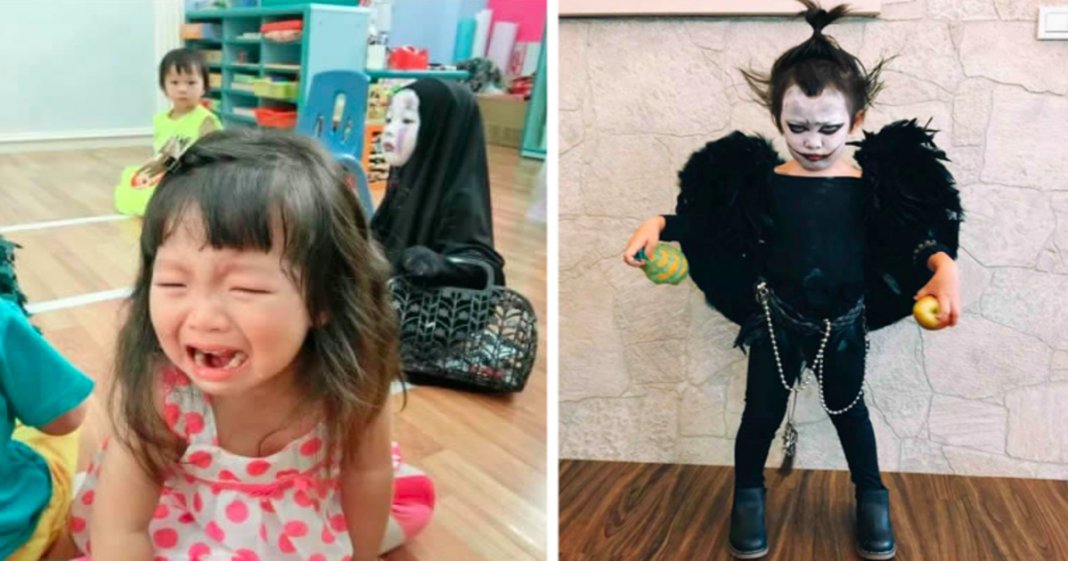 Menina tailandesa conhecida pelo seu disfarce de Halloween assustador voltou a surpreender