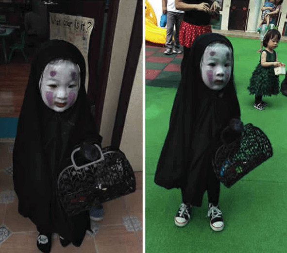 inspiringlife.pt - Menina tailandesa conhecida pelo seu disfarce de Halloween assustador voltou a surpreender