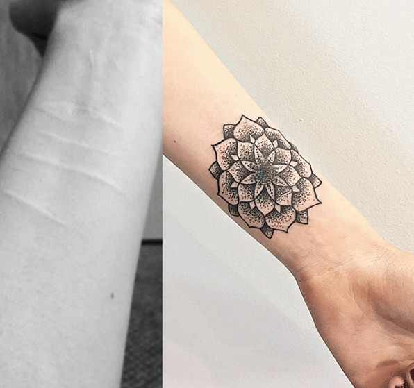 inspiringlife.pt - Tatuador oferece tatuagens gratuitas para quem quiser disfarçar cicatrizes auto-infligidas