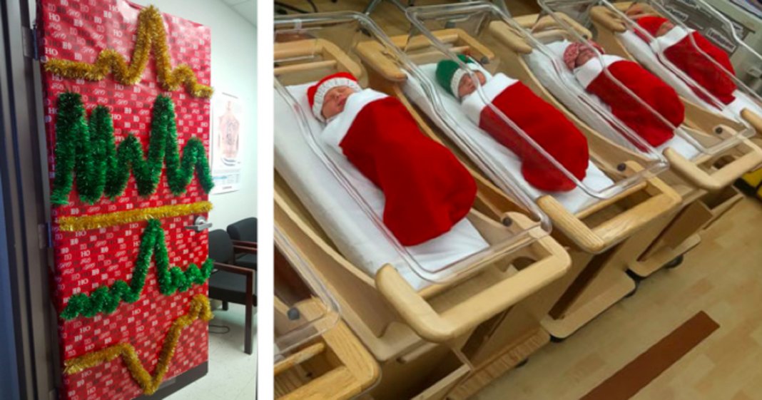 30 decorações de Natal em hospitais que provam que o pessoal médico é o mais criativo