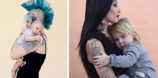 Fotógrafa faz fantástica sessão fotográfica com mães tatuadas para quebrar tabus sobre a maternidade e tatuagens