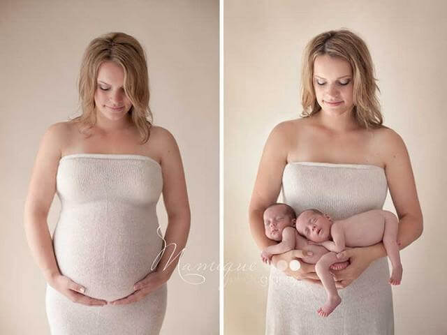 inspiringlife.pt - 14 fotos maravilhosas de sessões fotográficas de mães antes vs. depois de uma gravidez