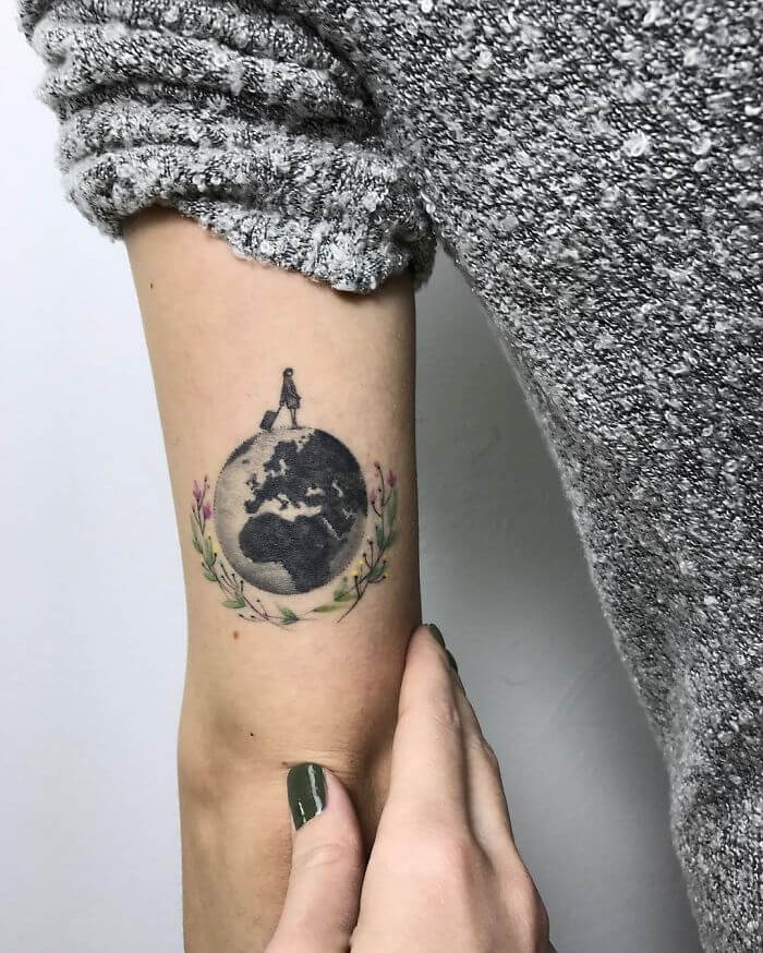 inspiringlife.pt - 32 ideias de tatuagens para quem adora viajar pelo Mundo