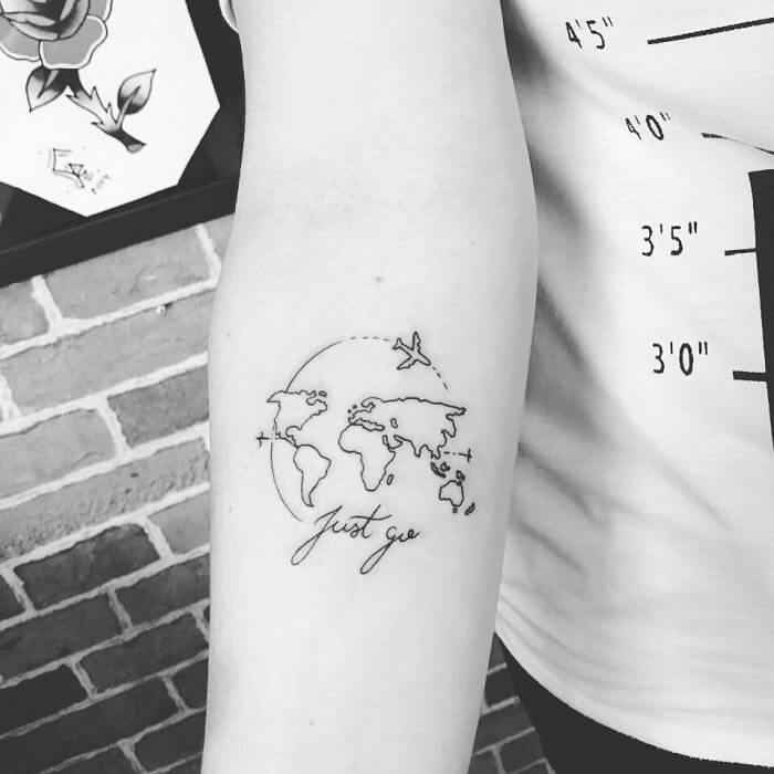 inspiringlife.pt - 32 ideias de tatuagens para quem adora viajar pelo Mundo