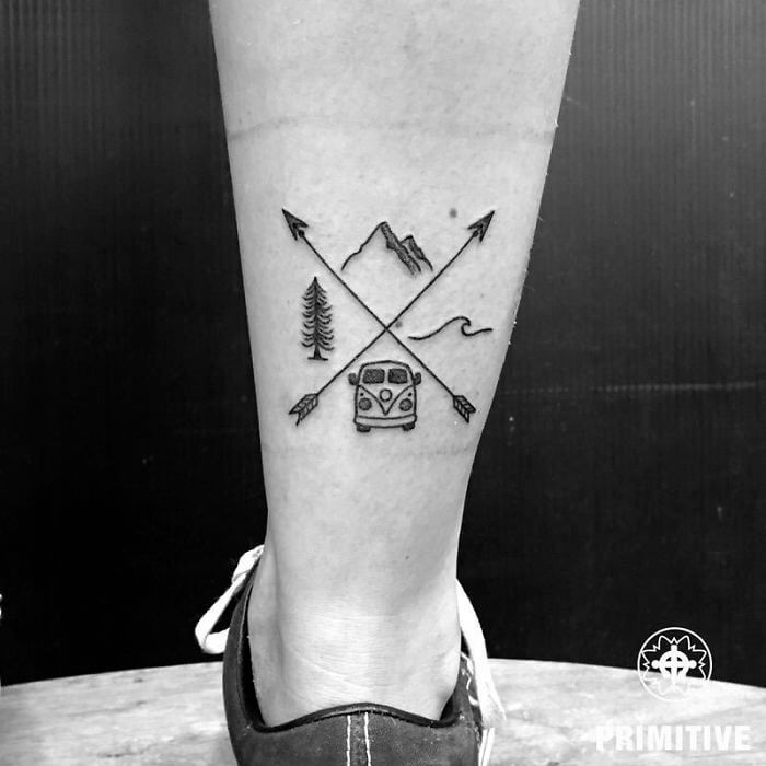 inspiringlife.pt - 32 ideias de tatuagens para quem adora viajar pelo Mundo