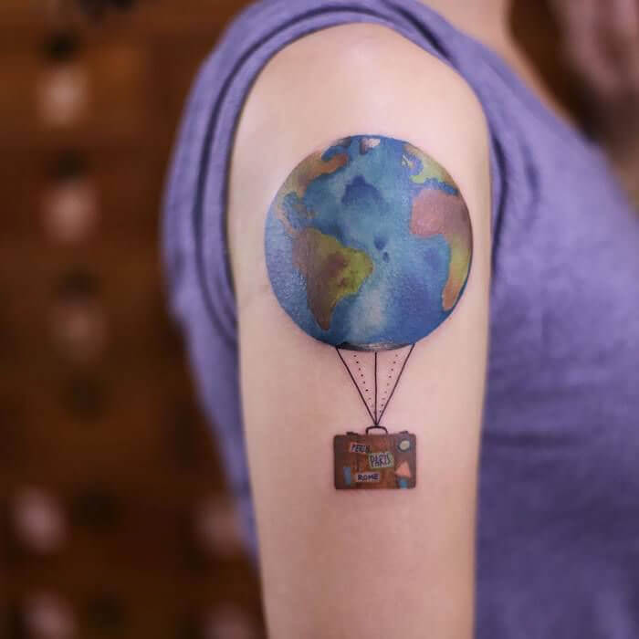 inspiringlife.pt - 32 ideias de tatuagens para quem adora viajar pelo Mundo