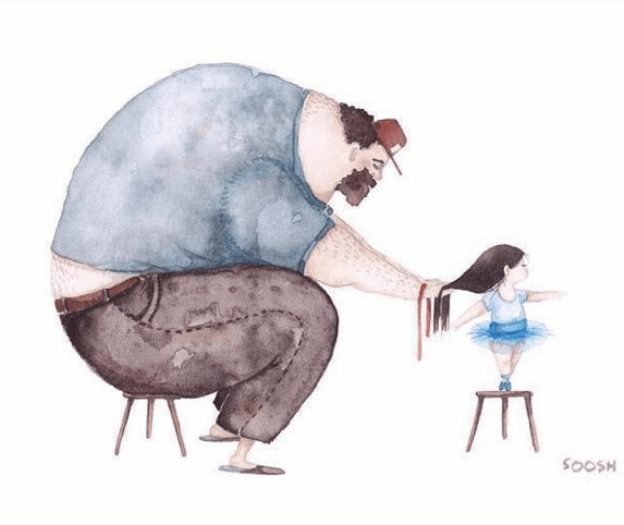 inspiringlife.pt - 17 ilustrações adoráveis que mostram o amor verdadeiro entre um pai e a sua filha