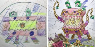 Pai artista transforma os desenhos dos seus filhos em incríveis personagens de anime