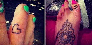 16 ideias de tatuagens originais para os dedos dos pés