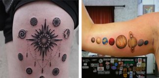 18 tatuagens de sistema solar super criativas