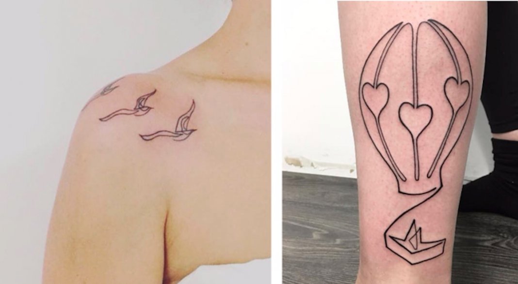 19 tatuagens simples de linha única perfeitas para minimalistas