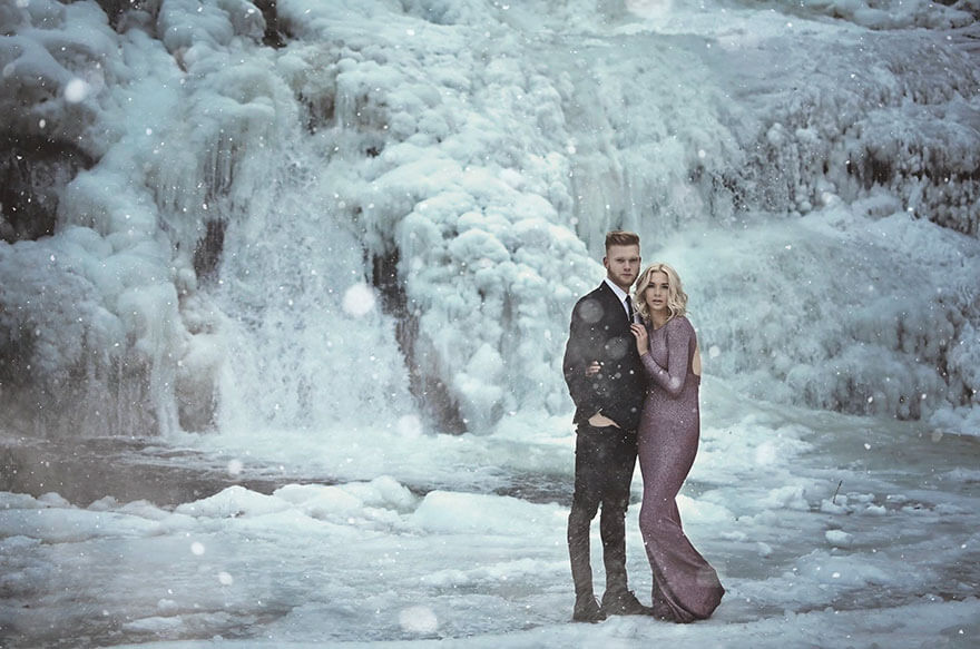 inspiringlife.pt - Casal enfrenta o frio extremo para a sessão fotográfica do noivado e o resultado não podia ser melhor