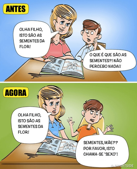 inspiringlife.pt - 14 ilustra&ccedil;&otilde;es que retratam na perfei&ccedil;&atilde;o o quanto a inf&acirc;ncia de hoje difere da inf&acirc;ncia de antigamente