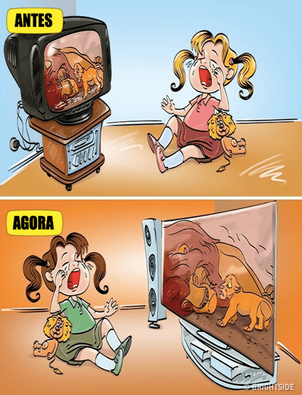 inspiringlife.pt - 14 ilustra&ccedil;&otilde;es que retratam na perfei&ccedil;&atilde;o o quanto a inf&acirc;ncia de hoje difere da inf&acirc;ncia de antigamente