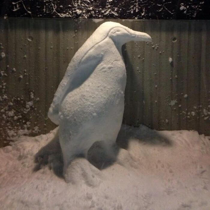 inspiringlife.pt - Japoneses criam verdadeiras obras-de-arte de neve, após intenso nevão atingir Tóquio