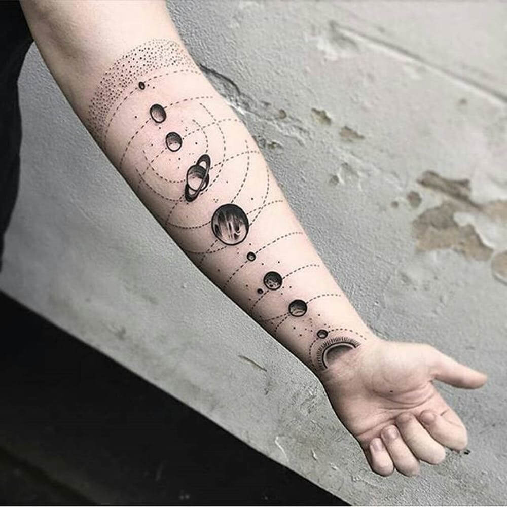 inspiringlife.pt - 18 tatuagens de sistema solar super criativas