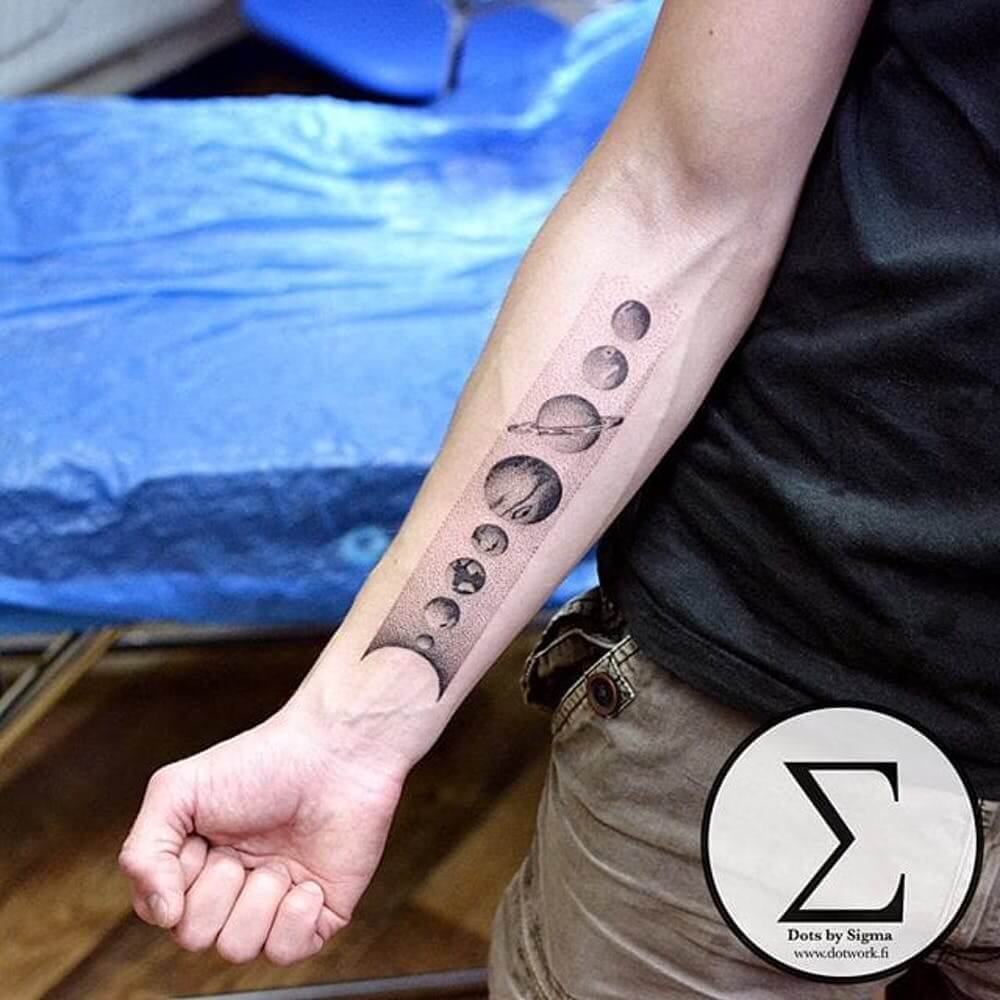 inspiringlife.pt - 18 tatuagens de sistema solar super criativas