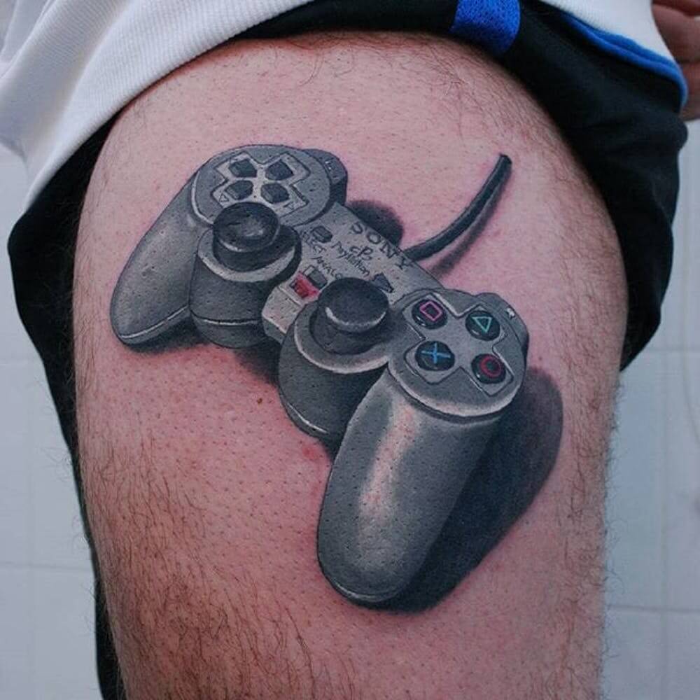 inspiringlife.pt - 22 tatuagens fantásticas para quem não conseguem resistir a um jogo de Playstation