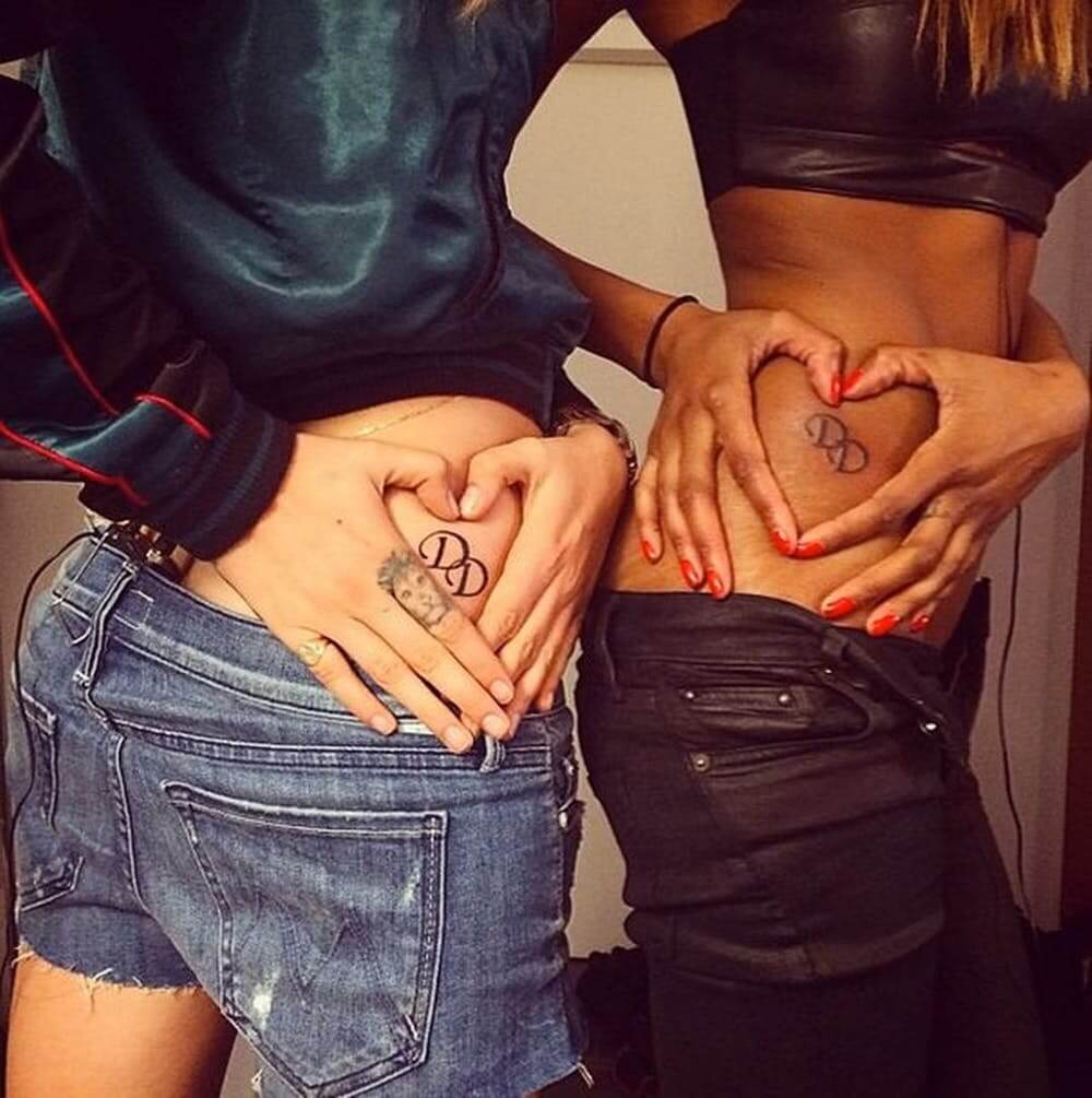 inspiringlife.pt - 16 tatuagens iguais de celebridades que decidiram eternizar a sua amizade na pele