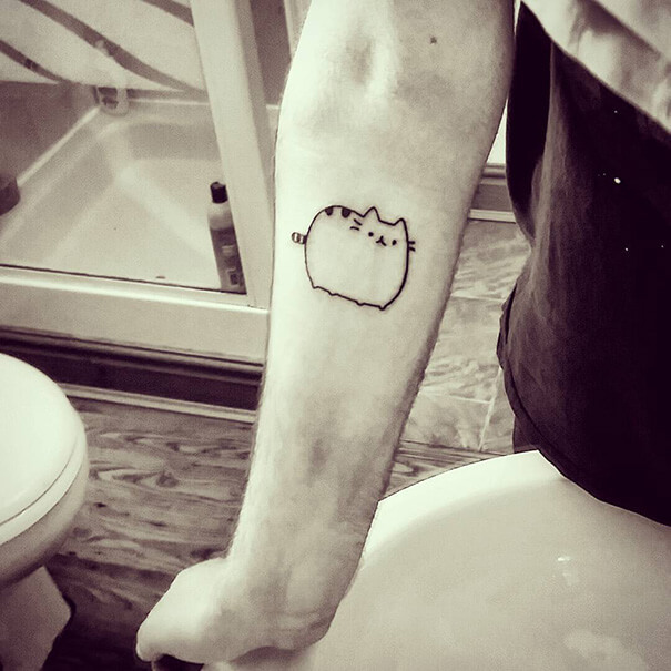 inspiringlife.pt - 24 tatuagens minimalistas para os amantes de gatos