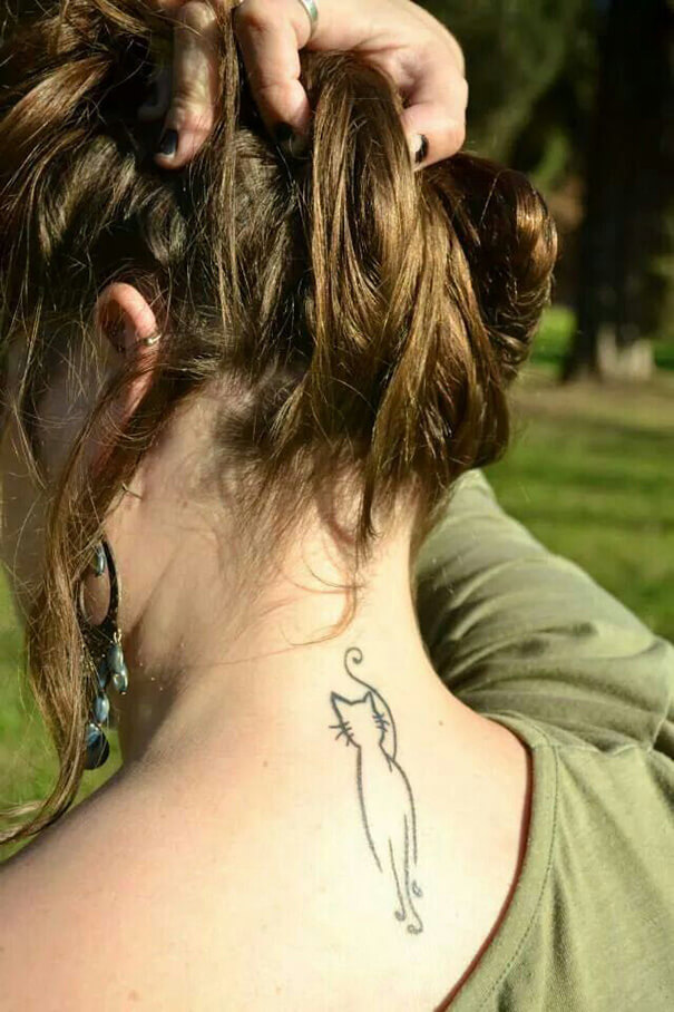 inspiringlife.pt - 24 tatuagens minimalistas para os amantes de gatos