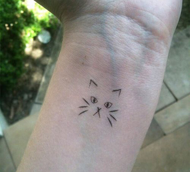 inspiringlife.pt - 24 tatuagens minimalistas para os amantes de gatos