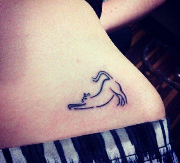 inspiringlife.pt - 24 tatuagens minimalistas para os amantes de gatos