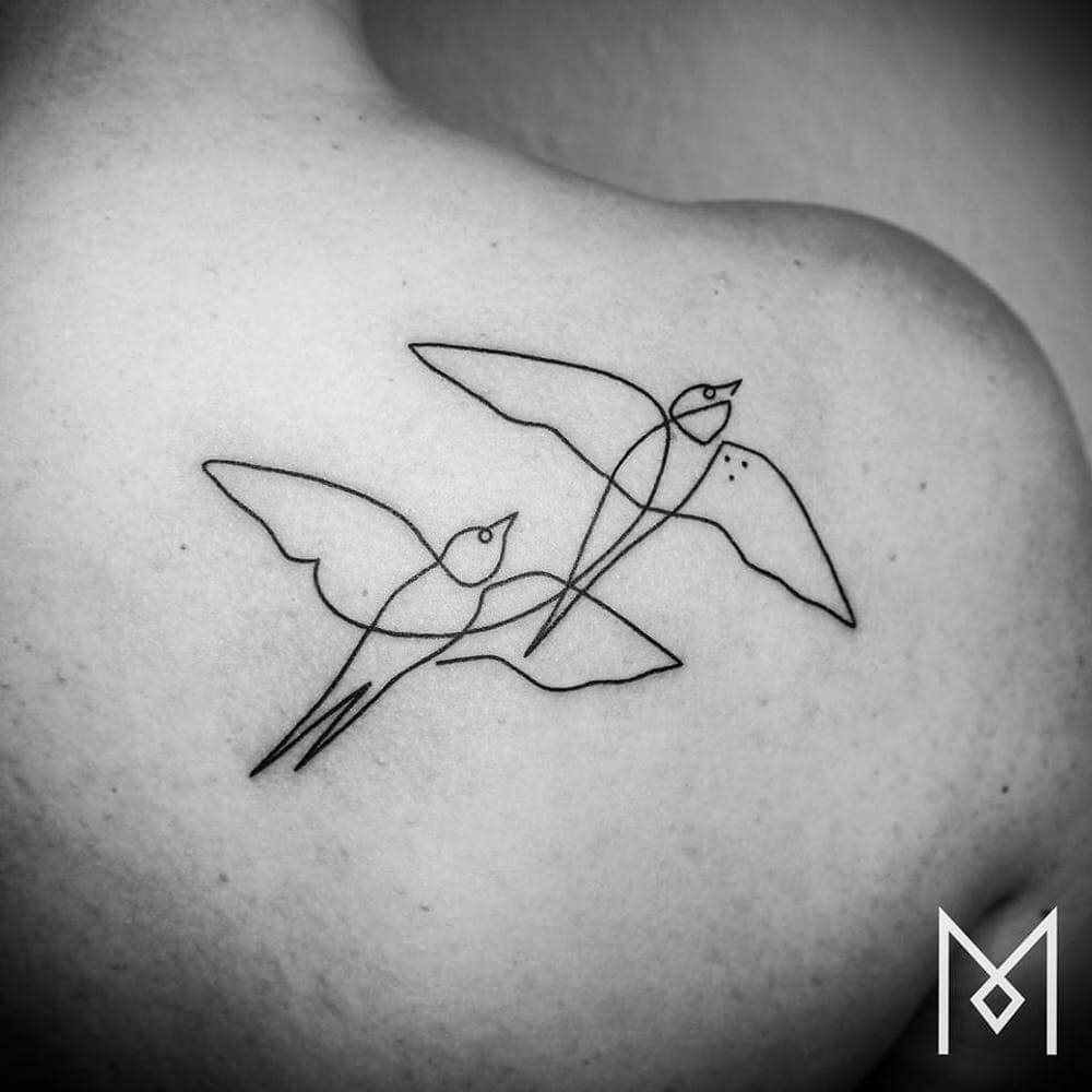 inspiringlife.pt - 19 tatuagens simples de linha única perfeitas para minimalistas