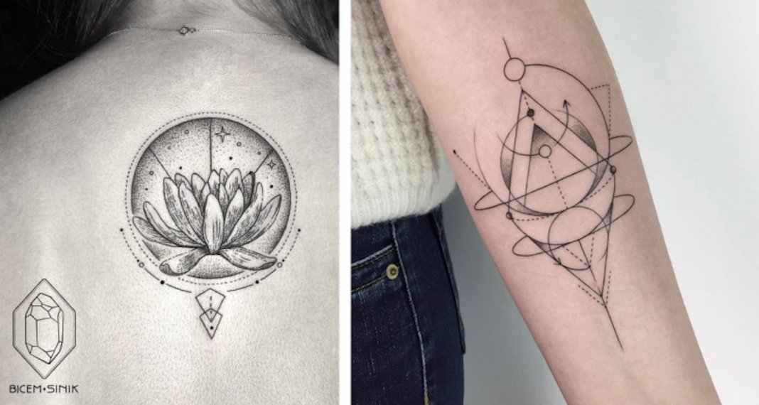 20 tatuagens geométricas que vais simplesmente ADORAR
