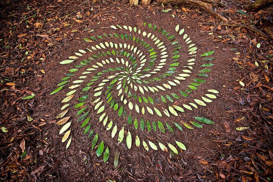 inspiringlife.pt - Artista cria mandalas deslumbrantes com objectos da Natureza