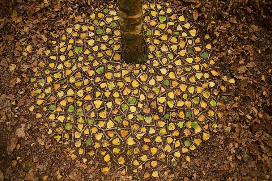 inspiringlife.pt - Artista cria mandalas deslumbrantes com objectos da Natureza