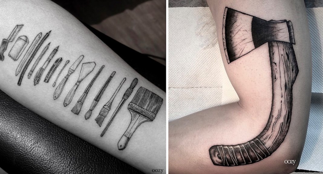 Artista cria tatuagens fantásticas para quem quer mostrar o amor pela sua profissão