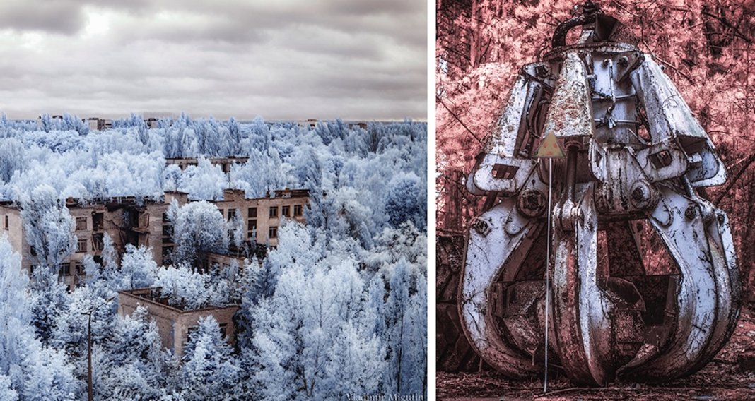 Chernobil fotografada através de infra-vermelhos torna-se mais assombrada que nunca