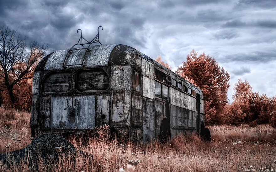 inspiringlife.pt - Chernobil fotografada através de infra-vermelhos torna-se mais assombrada que nunca