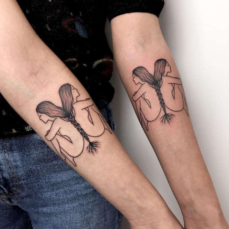 inspiringlife.pt - 23 fantásticas tatuagens para fazeres com a tua irmã