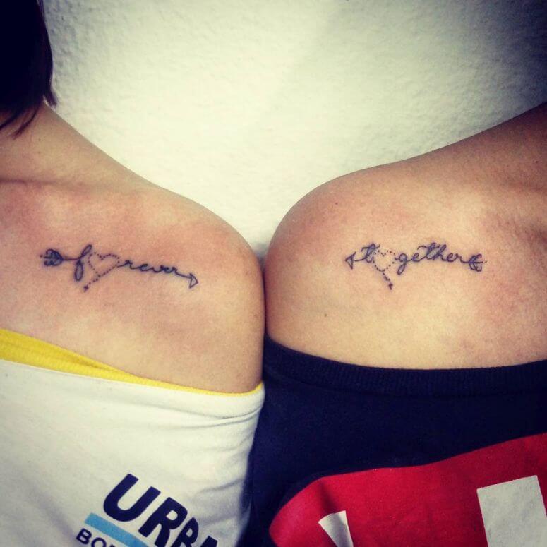 inspiringlife.pt - 23 fantásticas tatuagens para fazeres com a tua irmã