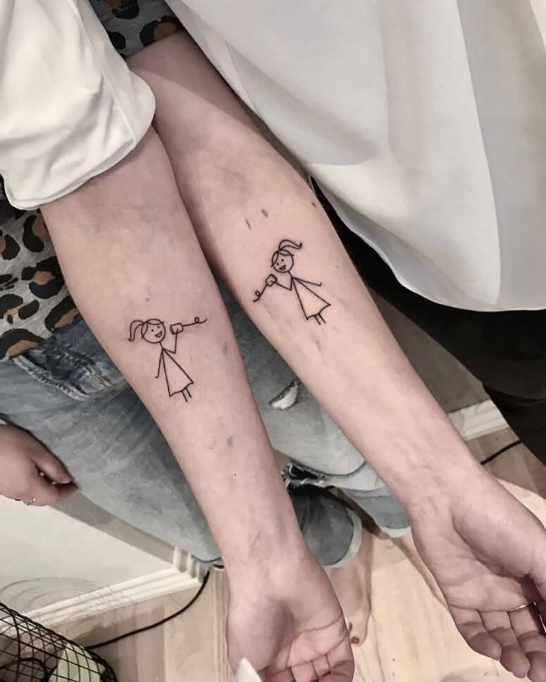 inspiringlife.pt - 23 fantásticas tatuagens para fazeres com a tua irmã