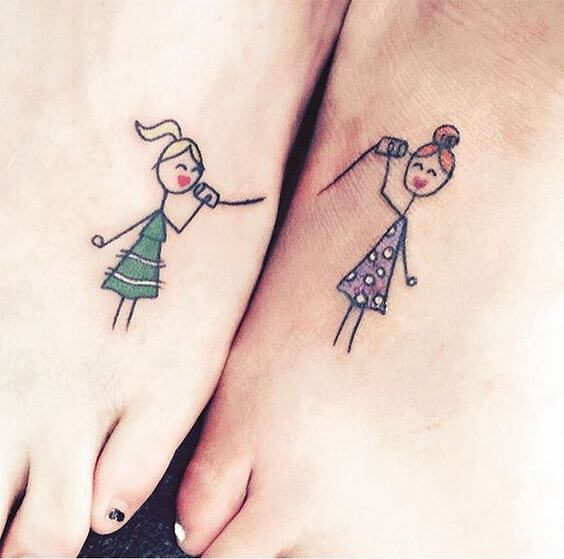 inspiringlife.pt - 23 fantásticas tatuagens para fazeres com a tua irmã