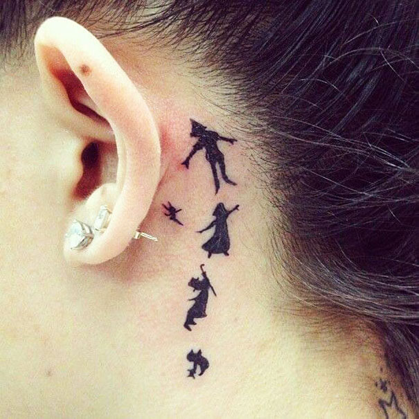 inspiringlife.pt - 22 tatuagens nas orelhas para as mulheres mais discretas