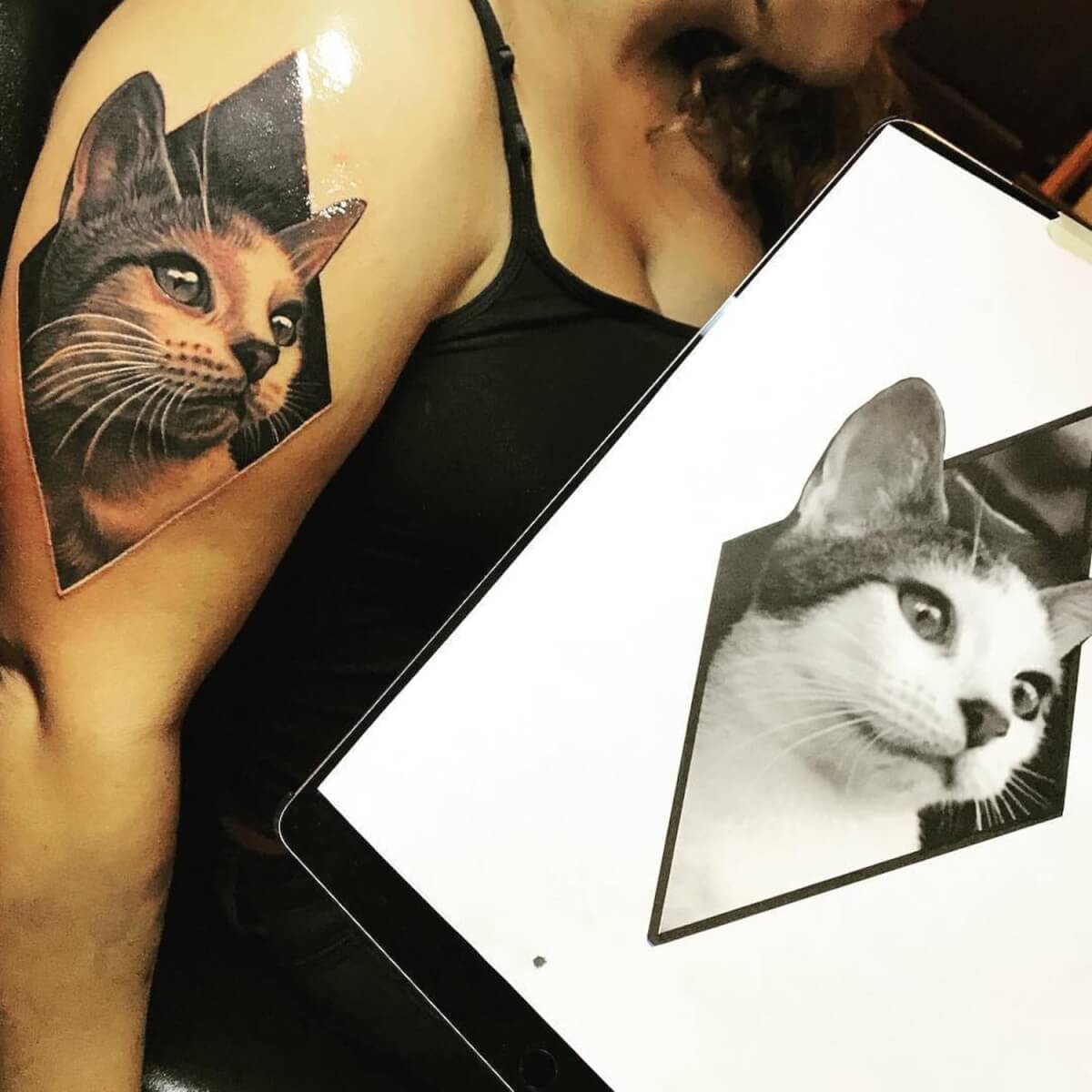 inspiringlife.pt - 10 tatuagens de retratos de animais de estimação tão perfeitas que parecem fotografias