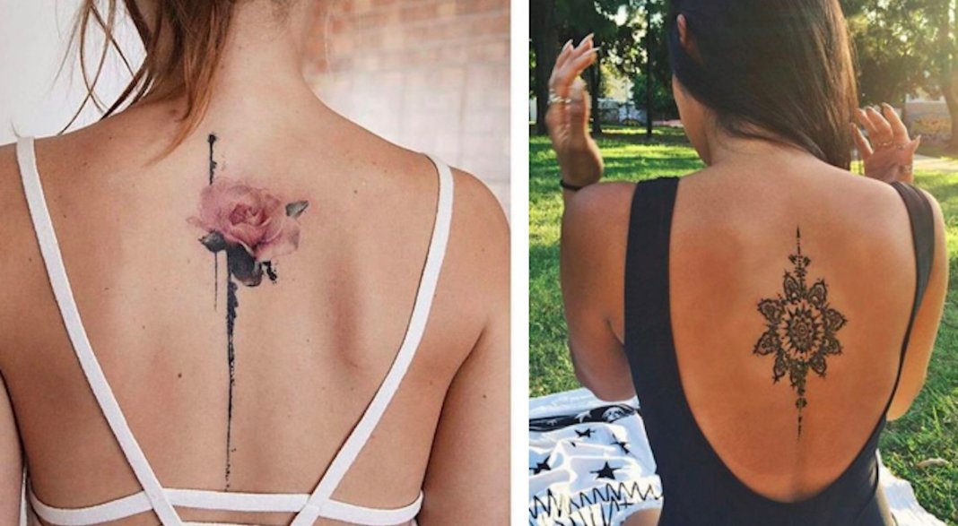 17 ideias fantásticas de tatuagens para costas para qualquer mulher