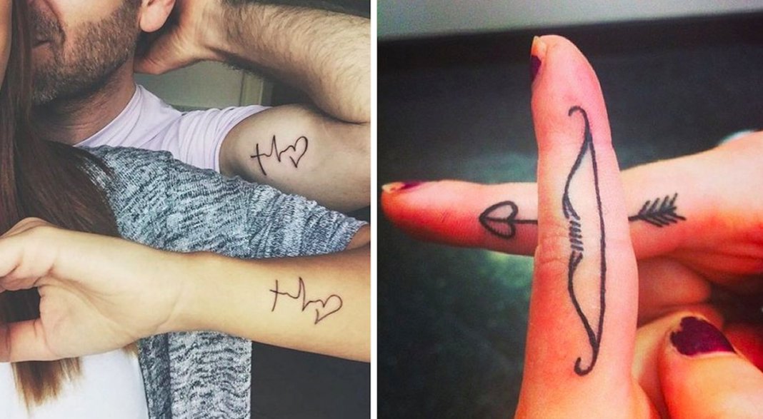 21 tatuagens adoráveis para casais apaixonados