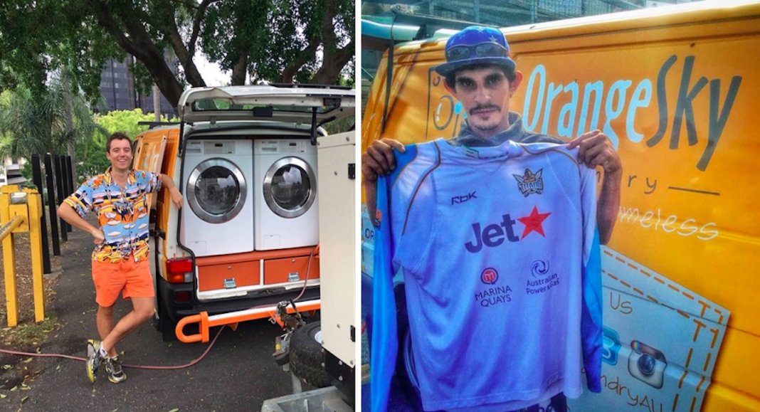 Amigos transformam carrinha em lavandaria móvel para pessoas sem-abrigo