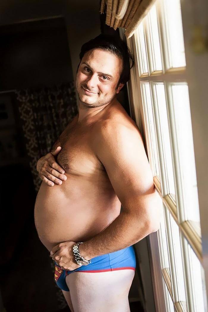 inspiringlife.pt - 18 fotografias hilariantes de homens "grávidos"