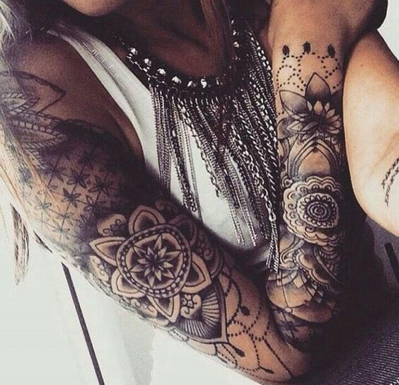 inspiringlife.pt - 17 ideias de tatuagens em braços para mulheres ousadas