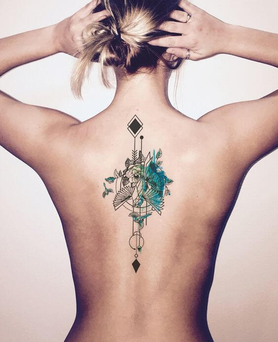 inspiringlife.pt - 17 ideias fantásticas de tatuagens para costas para qualquer mulher