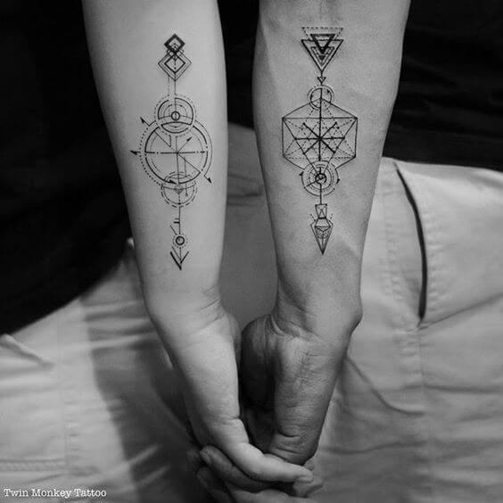 inspiringlife.pt - 21 tatuagens adoráveis para casais apaixonados