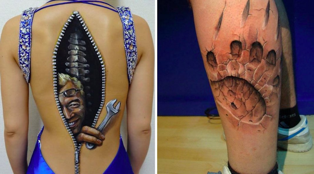 19 tatuagens tão realistas que até assustam
